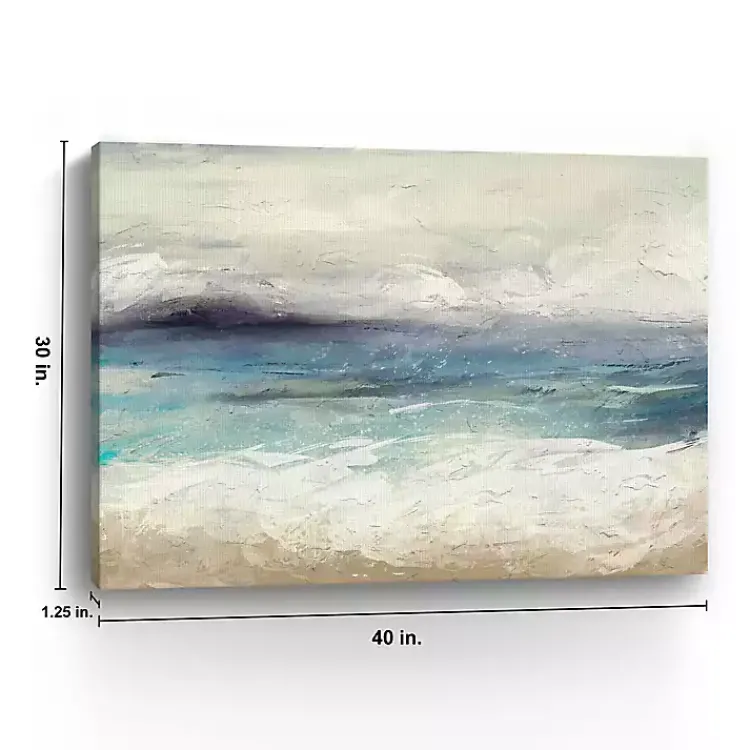 Canvas Art-Kirklands Home Abstract Seafoam Canvas Wall Art
