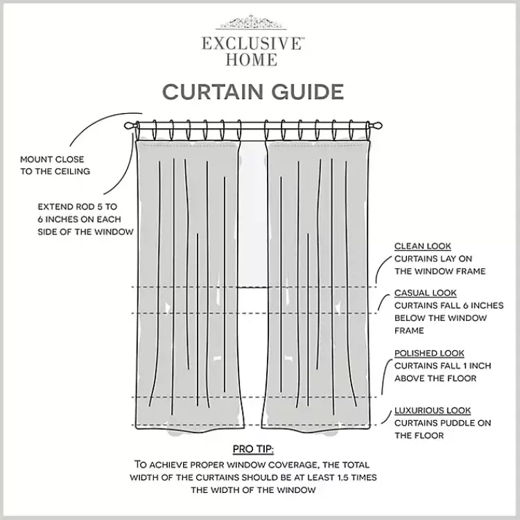 Curtains & Drapes-Kirklands Home Oatmeal Braided 2-pc. Curtain Panel Set, 96 in. Ivory