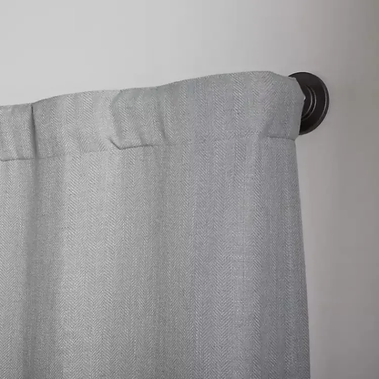 Curtain Rods & Hardware-Kirklands Home Gunmetal Hyde Wrap Around Curtain Rod, 120 in.