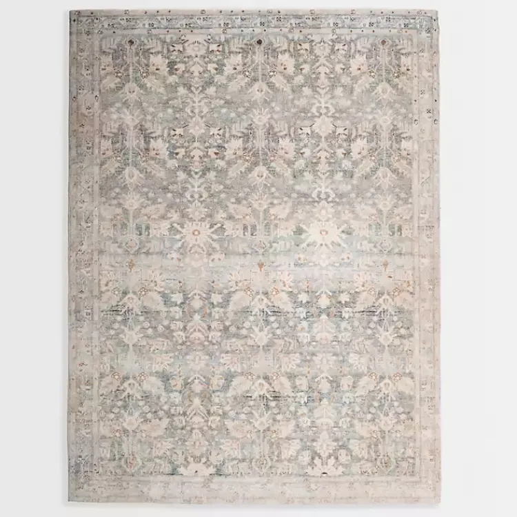 Area Rugs-Kirklands Home Rosette Denim Area Rug, 5x7