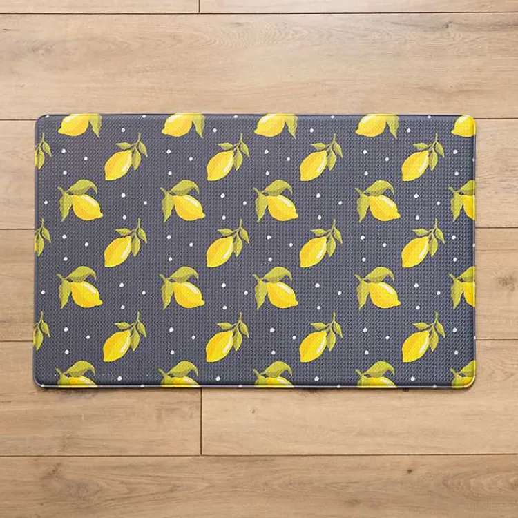 Kitchen & Floor Mats-Kirklands Home Vintage Lemons Kitchen Mat