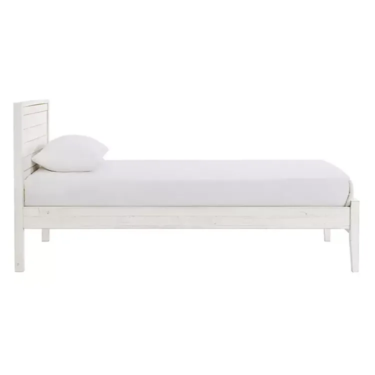 Beds & Headboards-Kirklands Home Rustic White Pine Panel Twin Bed Frame