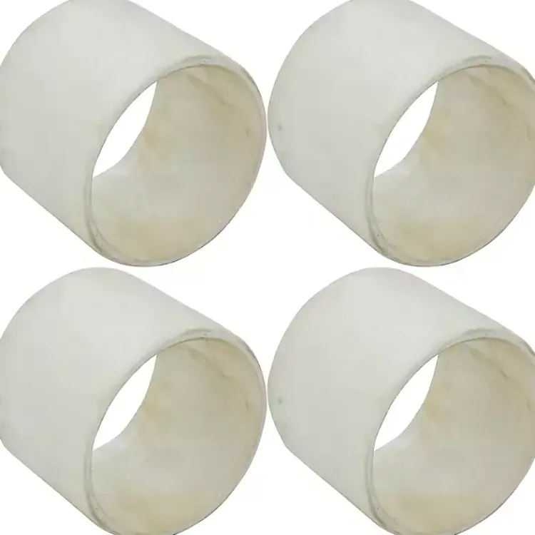 Table Linens-Kirklands Home Natural Cream Marble 4-pc. Napkin Ring Set