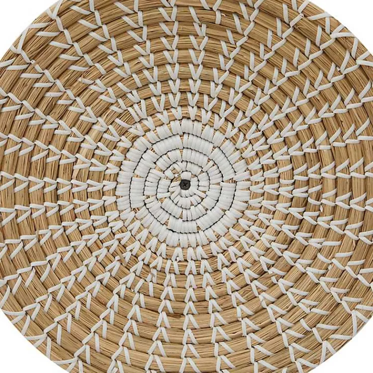 Wall Plaques-Kirklands Home Tan Bohemian Seagrass 5-pc. Wall Plaque Set