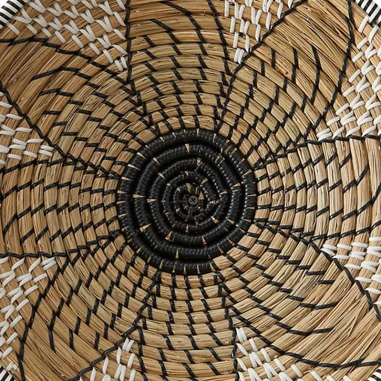 Wall Plaques-Kirklands Home Tan Bohemian Seagrass 5-pc. Wall Plaque Set