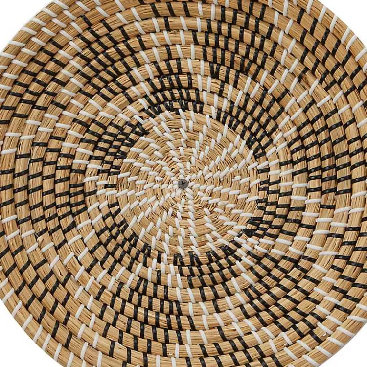 Wall Plaques-Kirklands Home Tan Bohemian Seagrass 5-pc. Wall Plaque Set