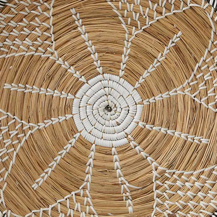 Wall Plaques-Kirklands Home Tan Bohemian Seagrass 5-pc. Wall Plaque Set