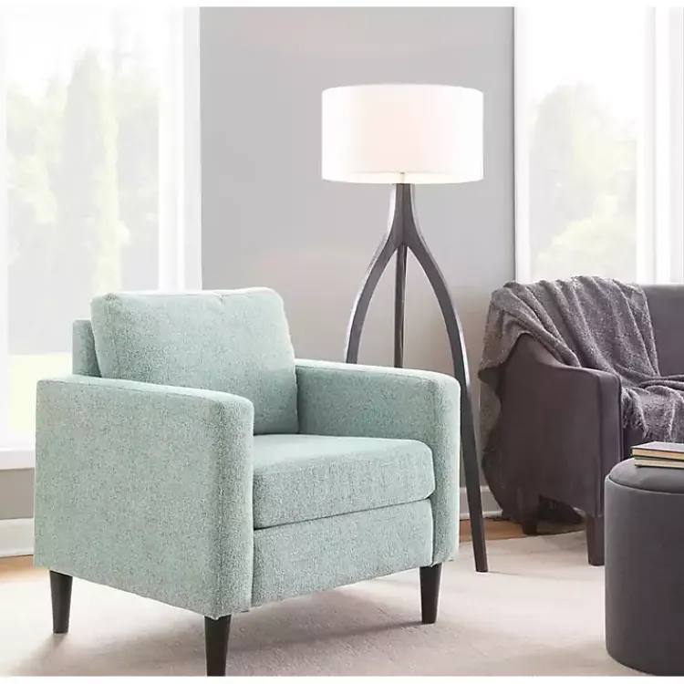 Accent Chairs-Kirklands Home Mossy Contemporary Upholstered Accent Chair Green