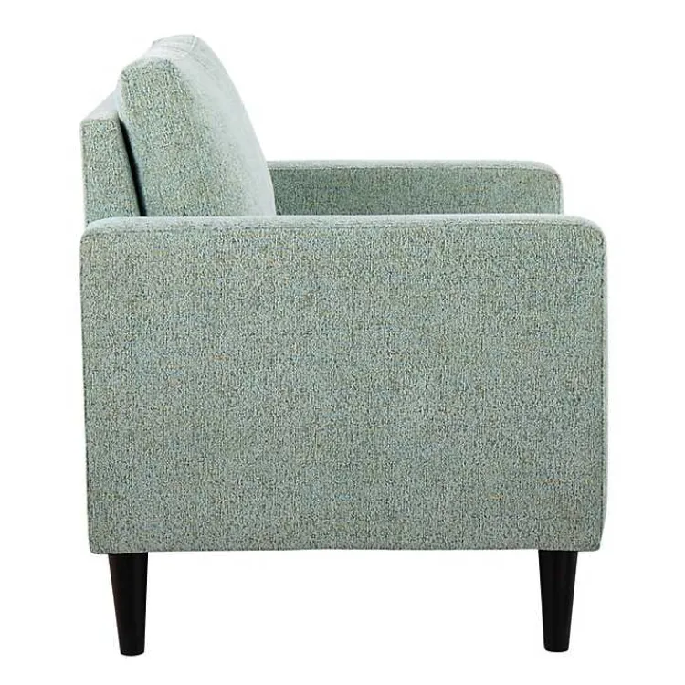 Accent Chairs-Kirklands Home Mossy Contemporary Upholstered Accent Chair Green