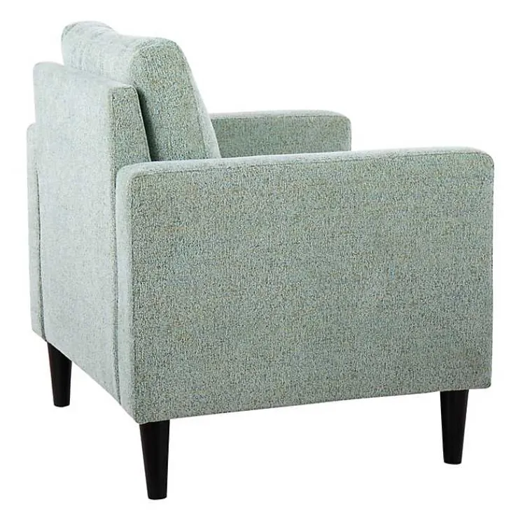 Accent Chairs-Kirklands Home Mossy Contemporary Upholstered Accent Chair Green