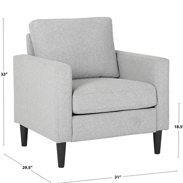 Accent Chairs-Kirklands Home Mossy Contemporary Upholstered Accent Chair Green