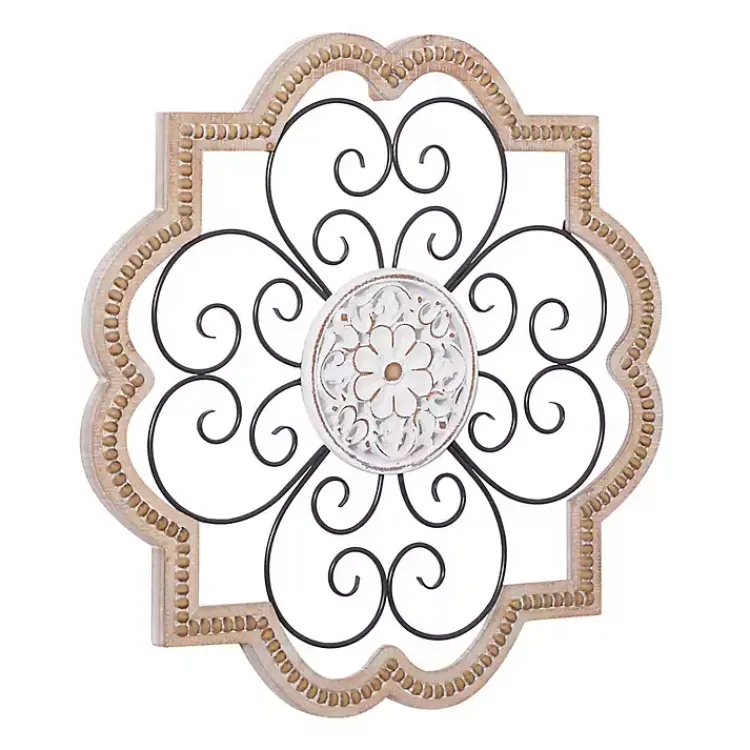 Wall Plaques-Kirklands Home Brown Wood and Metal Farmhouse Wall Plaque