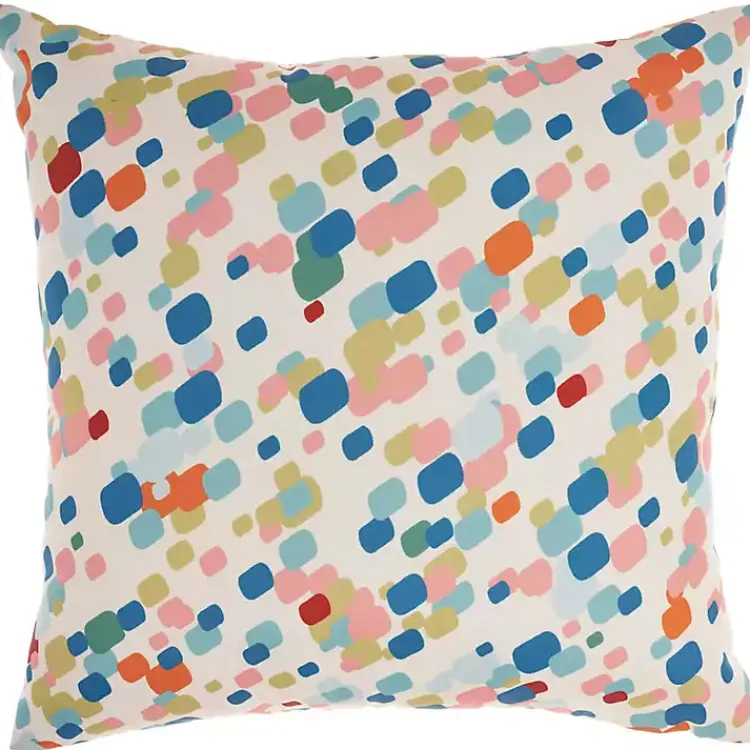 Outdoor Cushions & Pillows-Kirklands Home Rainbow Leaves Outdoor Square Throw Pillow Multi