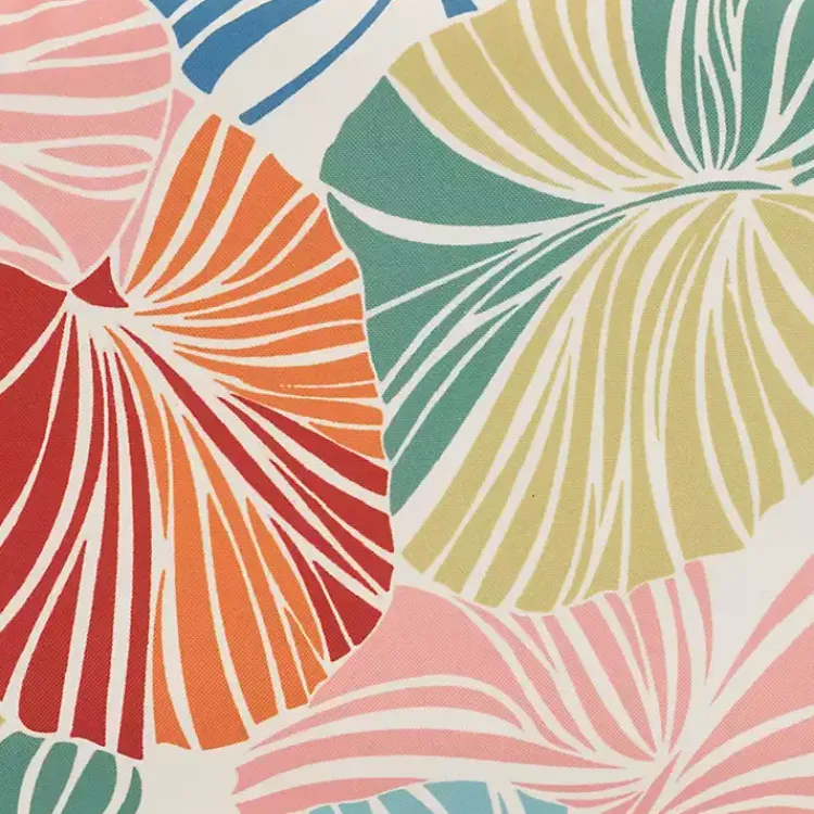 Outdoor Cushions & Pillows-Kirklands Home Rainbow Leaves Outdoor Square Throw Pillow Multi