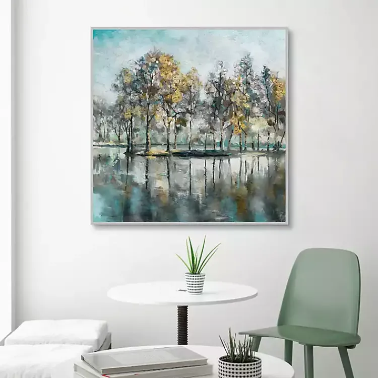 Framed Art-Kirklands Home Beckoning Tree Grove Framed Canvas Art