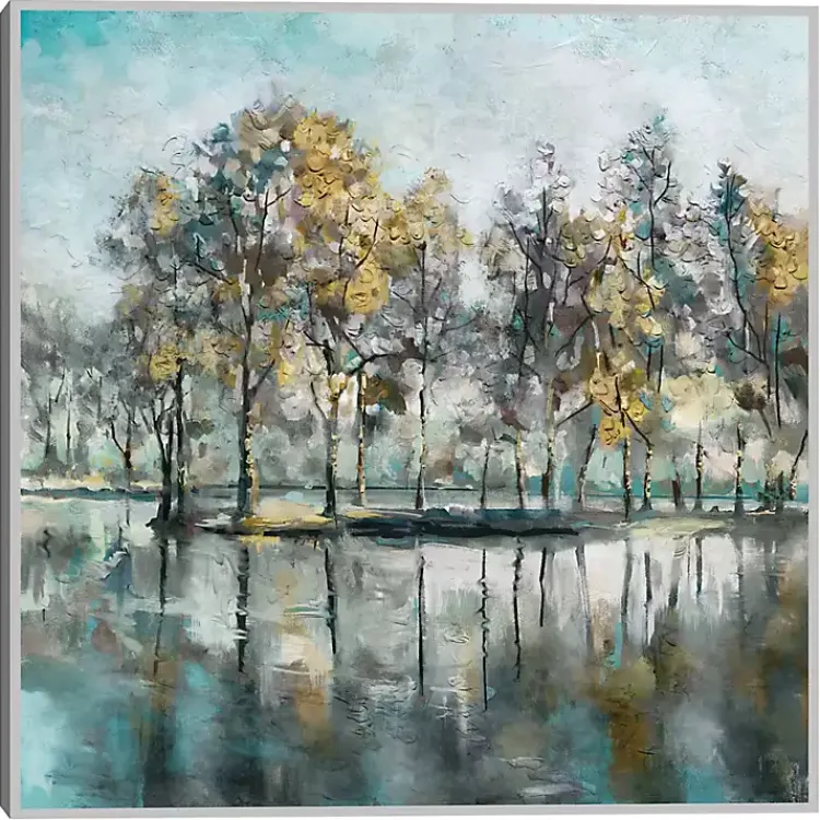 Framed Art-Kirklands Home Beckoning Tree Grove Framed Canvas Art