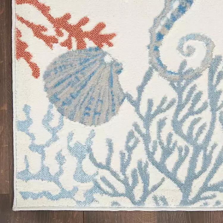 Area Rugs-Kirklands Home Ivory Underwater Paradise Area Rug, 7x9