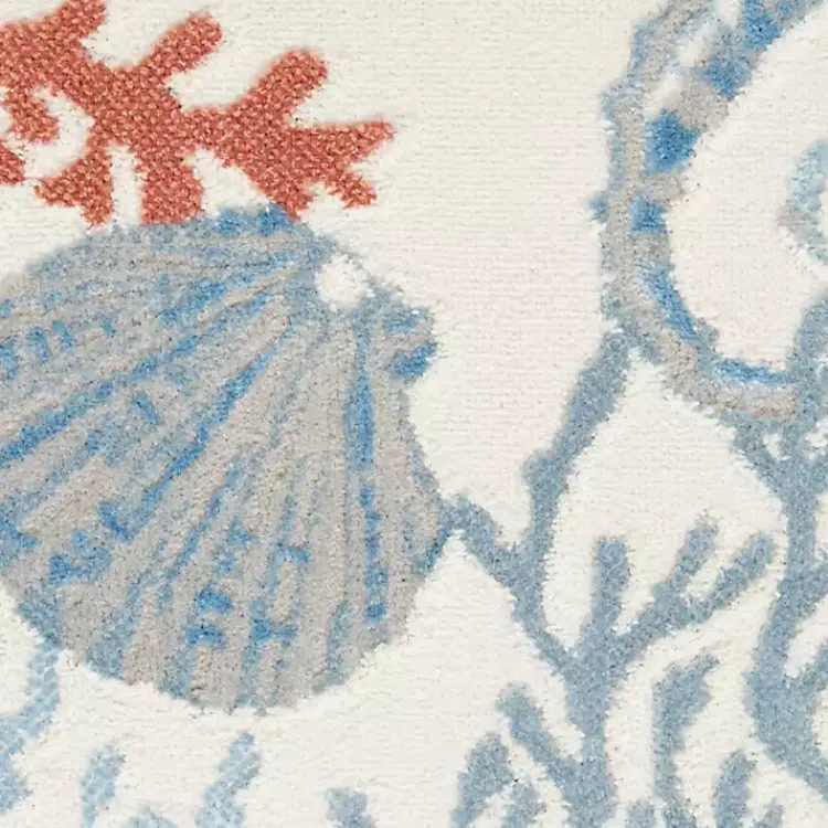 Area Rugs-Kirklands Home Ivory Underwater Paradise Area Rug, 7x9