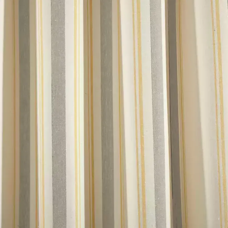 Curtains & Drapes-Kirklands Home Yellow & Gray Farmhouse Curtain Panel Set, 95 in.