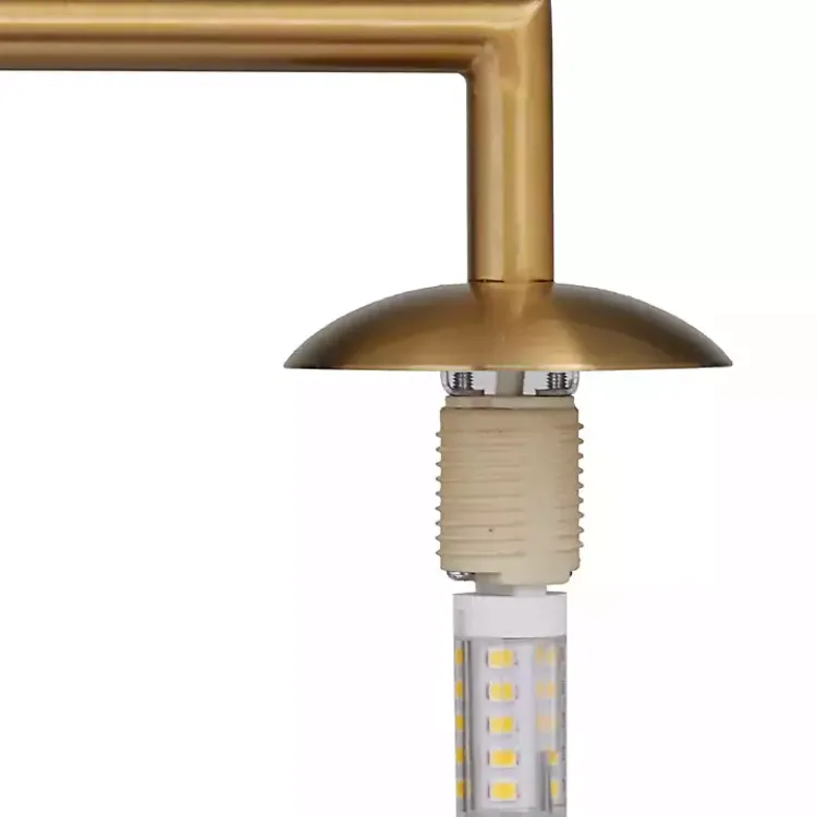 Table Lamps-Kirklands Home Gold Metal Smoked Glass Shade Table Lamp Gray