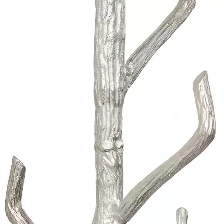 Entryway Furniture-Kirklands Home Silver Aluminum Tree Branch Coat Rack