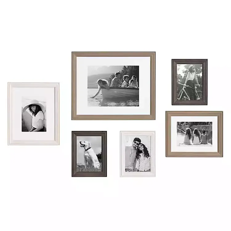 Gallery Wall Frames-Kirklands Home Brown and Gray 6-pc. Gallery Wall Frame Set