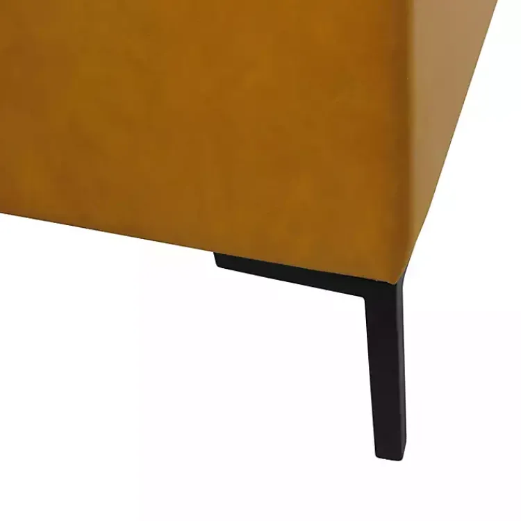 Benches & Ottomans-Kirklands Home Caramel Vegan Leather Storage Bench Brown