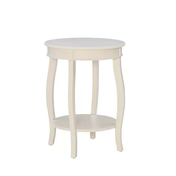 Accent & End Tables-Kirklands Home Merryweather Off White Accent Table Ivory