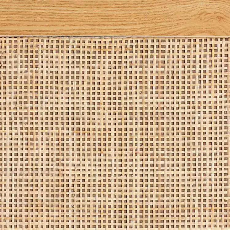 Cabinets & Sideboards-Kirklands Home Tara Two-Tone Espresso Rattan Cabinet