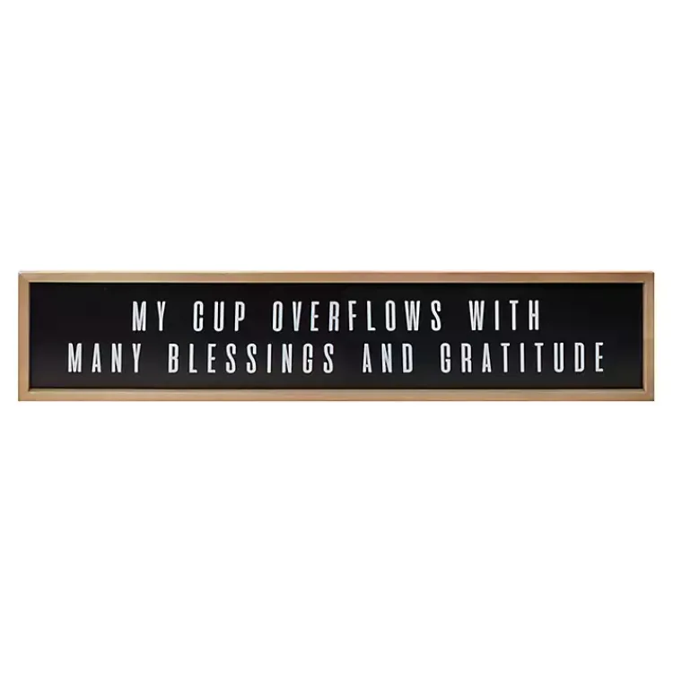 Wall Quotes & Signs-Kirklands Home My Cup Overflows Wall Plaque