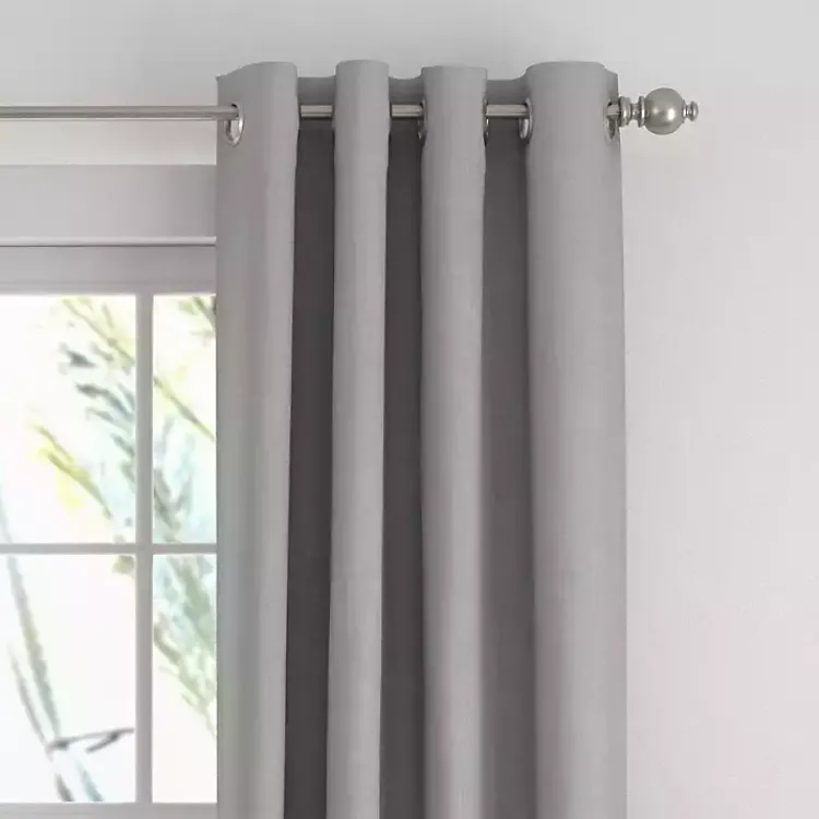 Curtains & Drapes-Kirklands Home Blackout Curtains, 84 in. Gray