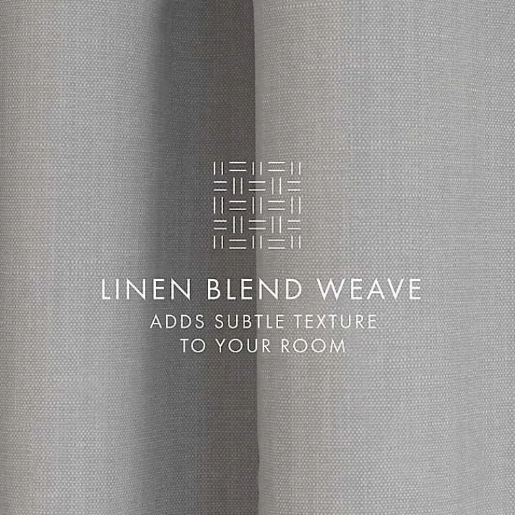 Curtains & Drapes-Kirklands Home Blackout Curtains, 84 in. Gray