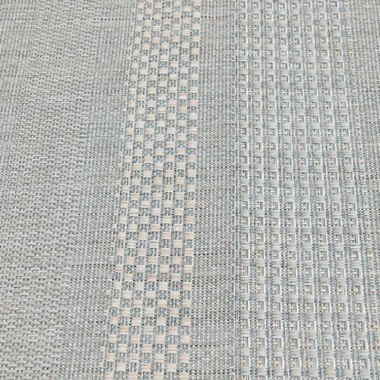 Outdoor Rugs-Kirklands Home Blue Elletta Indoor/Outdoor Area Rug, 2x7 Gray