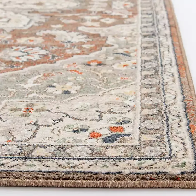 Area Rugs-Kirklands Home Vintage Medallion Leia Area Rug, 5x7 Red