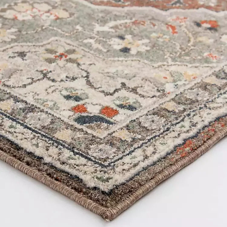 Area Rugs-Kirklands Home Vintage Medallion Leia Area Rug, 5x7 Red