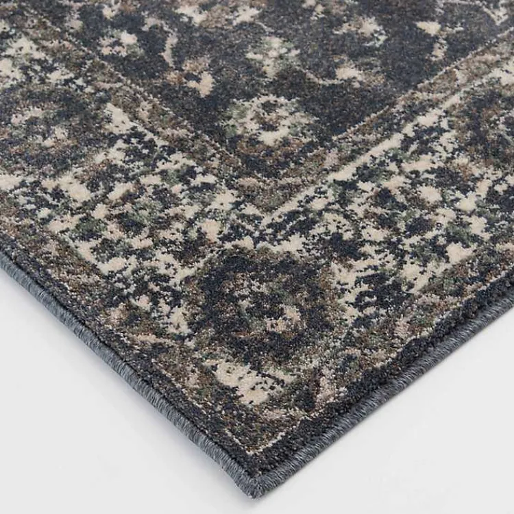 Area Rugs-Kirklands Home Vintage Annabe Area Rug, 5x7 Blue