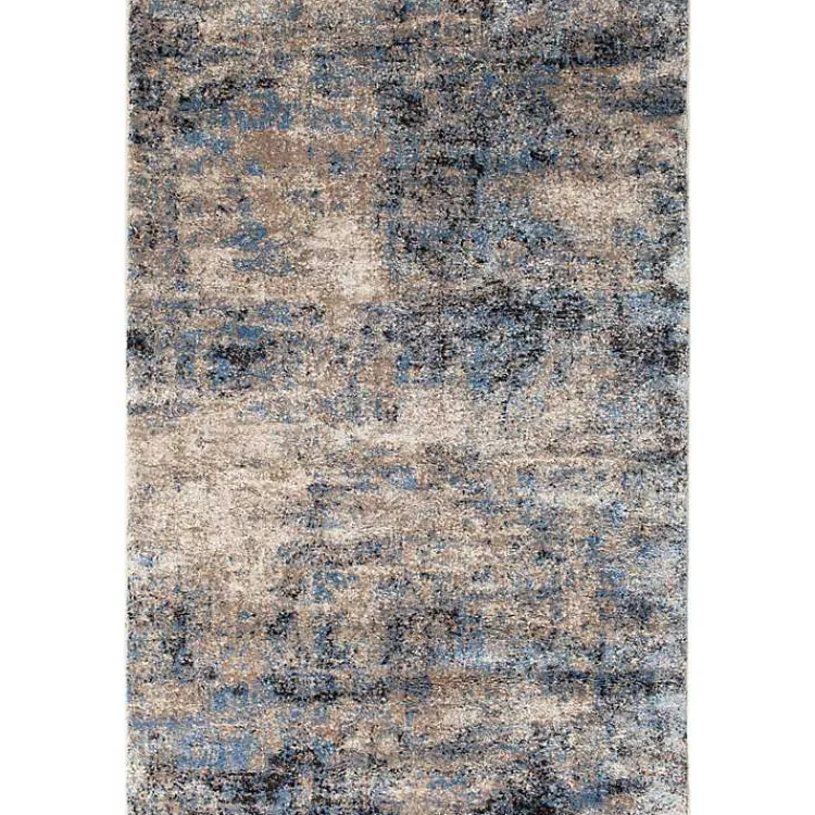 Area Rugs-Kirklands Home Abstract Jada Area Rug, 5x8 Blue