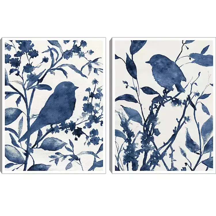 Canvas Art-Kirklands Home Bluebird Silhouette Canvas Art Prints, Set of 2