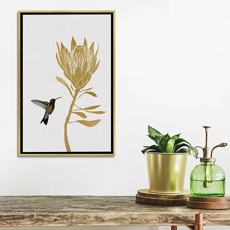Framed Art-Kirklands Home Hummingbird Soaring Canvas Framed Art