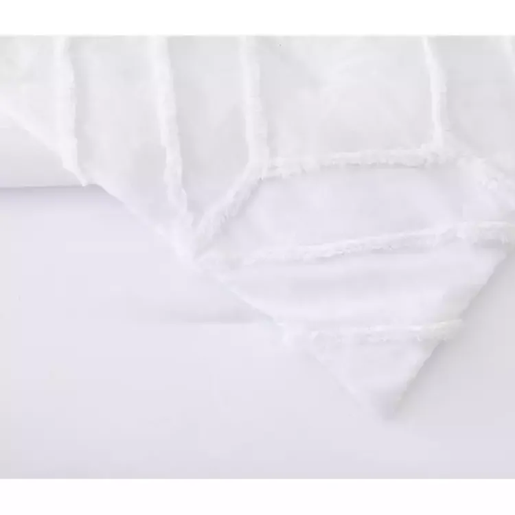 Duvets-Kirklands Home Tufted Chenille 3-pc. King Duvet Set White