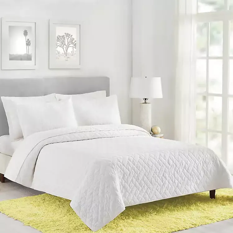 Bedspreads & Coverlets-Kirklands Home Dream Weaver 3-pc. King Coverlet Set White