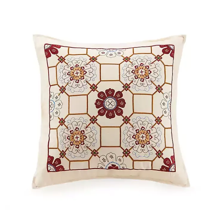 Comforters-Kirklands Home Shyla Yellow Vinework Queen 5-pc. Comforter Set