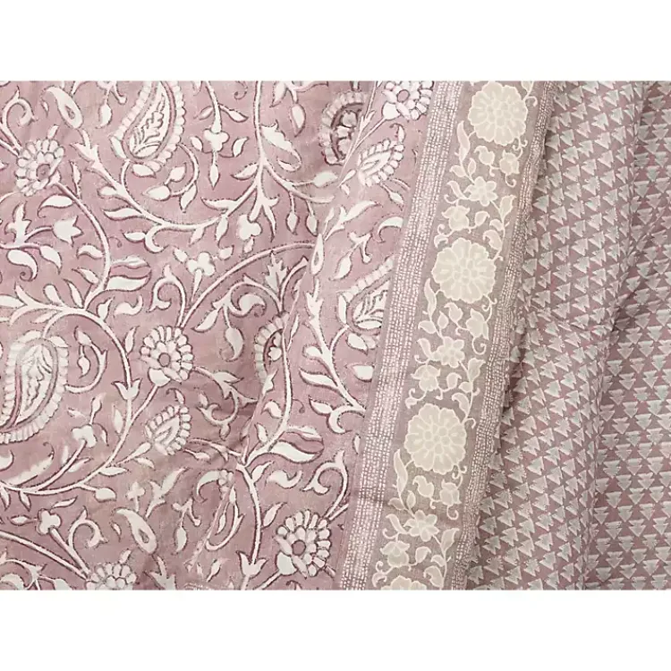 Comforters-Kirklands Home Mauve Scorro 5-pc. King Comforter Set Purple