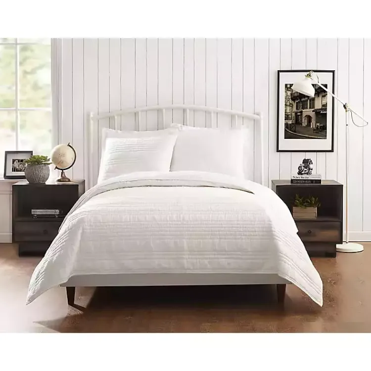 Quilts-Kirklands Home Atmosphere Queen Quilt White