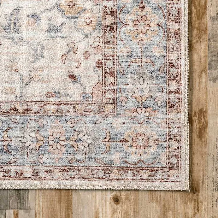 Area Rugs-Kirklands Home Transitional Floral Area Rug, 8x10 Ivory