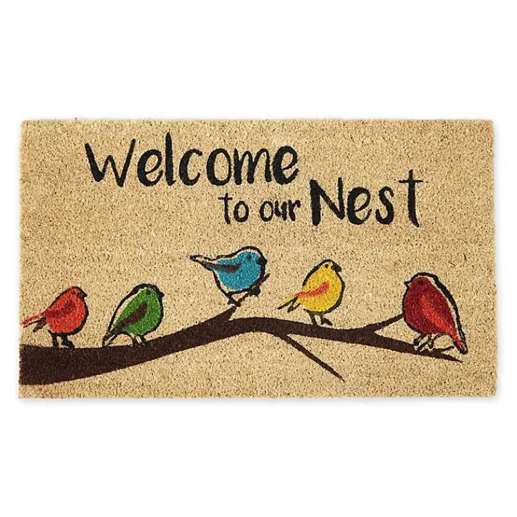 Doormats-Kirklands Home Welcome to Our Nest Coir Doormat