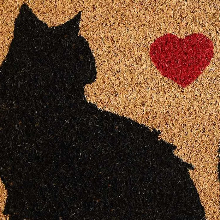 Doormats-Kirklands Home Not Home Without a Cat Coir Doormat