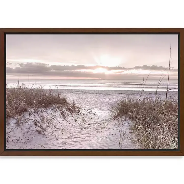 Framed Art-Kirklands Home Beach Morning Blessing Framed Canvas Art Print