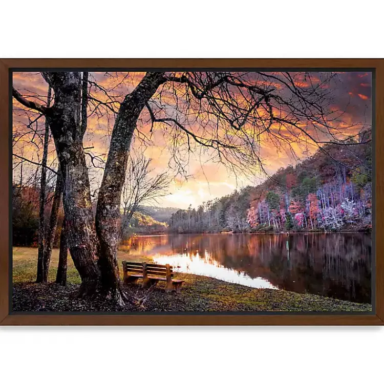Framed Art-Kirklands Home Silence of Sunset Framed Canvas Art Print