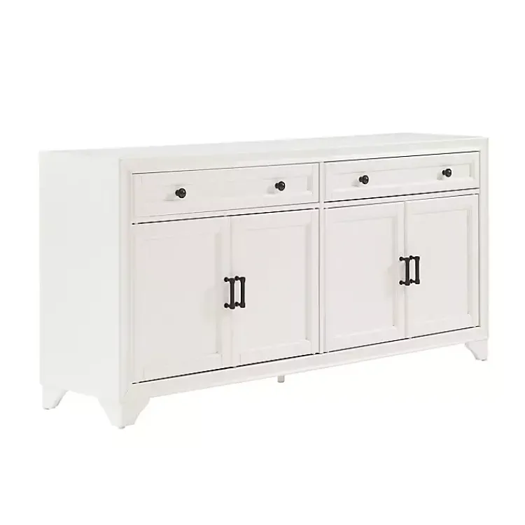 Cabinets & Sideboards-Kirklands Home Wood 4-Door Sideboard Cabinet White